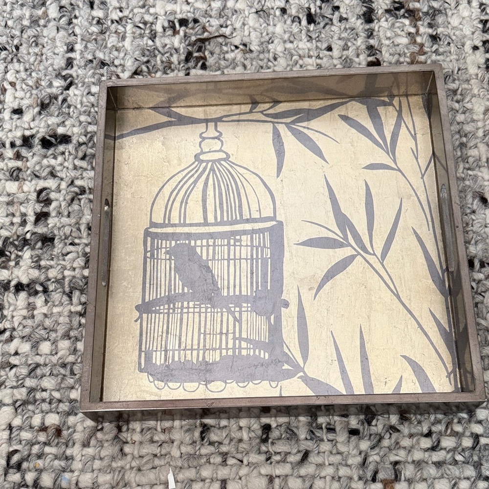 Modern Square Wall Frame in Matte Gray